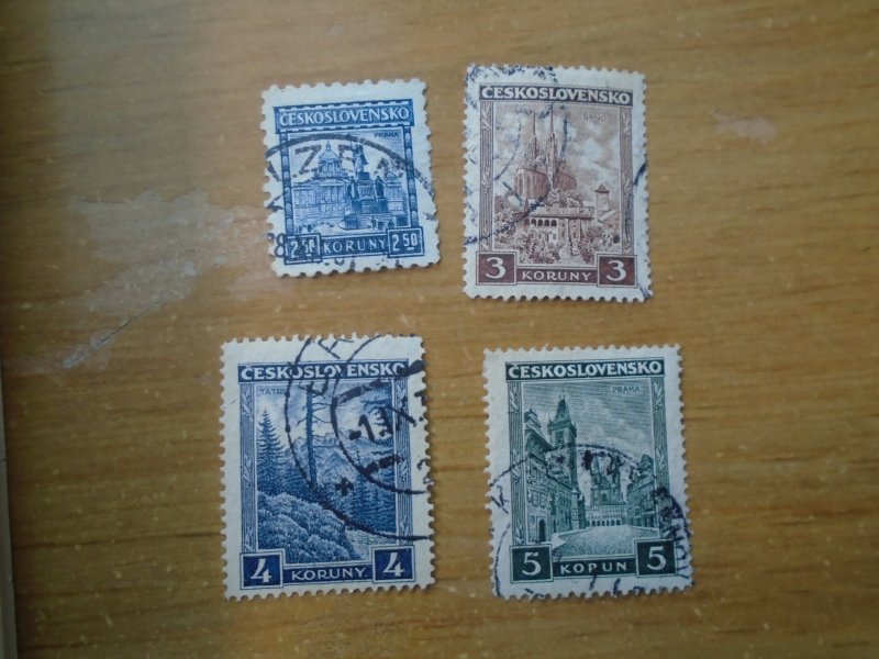 Czechoslovakia  #  164-67  used