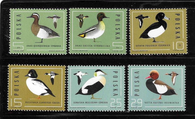 Poland 1985 Wild Ducks Sc 2698-2703 MNH A3178