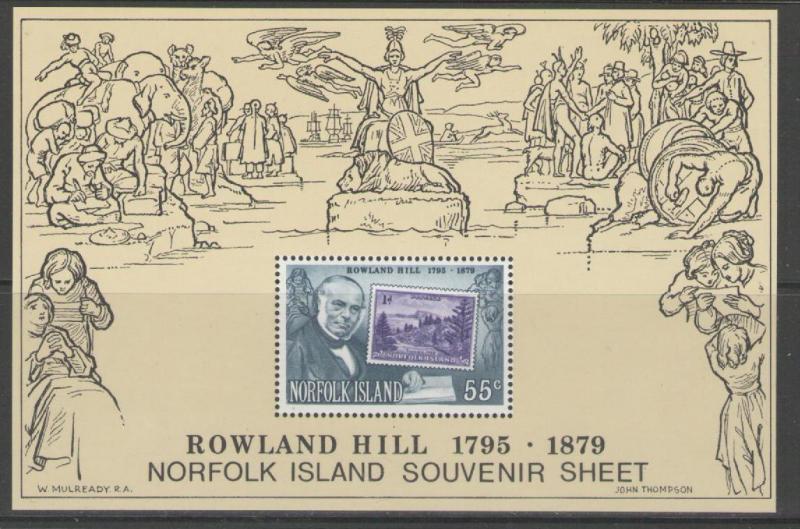 NORFOLK ISLAND SGMS228 1979 ROWLAND HILL MNH