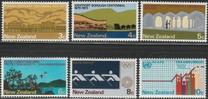 New Zealand, #511-516  Mint Hinged  From 1973