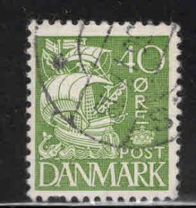 DENMARK  Scott 238 used 1933 Caravel  Ship stamp