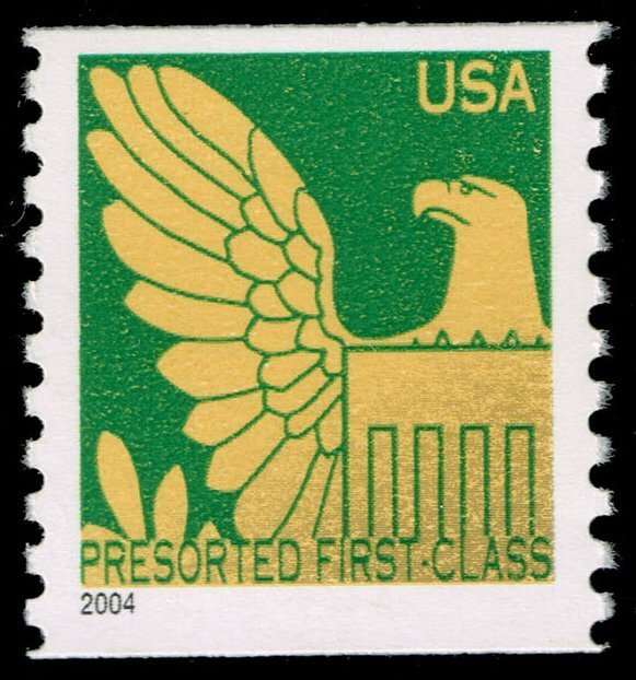 US #3850 Eagle - WAG Perf. 9.75 Vert; MNH