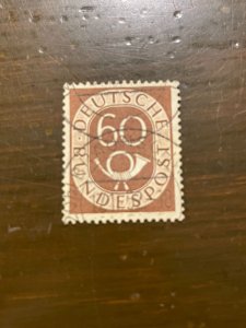 Germany SC 682 Used 60pf Numeral & Post Horn (2) - VF/XF
