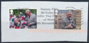 Great Britain Prince Charles 70th Birthday 2018  both £1.55 values   see scan