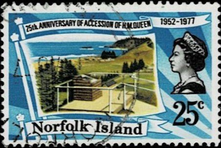 Norfolk Island 1977 Silver Jubilee used