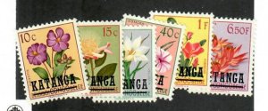 Katanga; Scott 18-20, 22, 26, 31;  1960;  Unused; NH