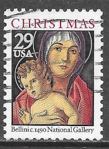 USA 2710: 29c Madonna and Child by Giovanni Bellini, used, VF