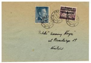 1941 Przeworsk Poland Germany GG cover to Krelow