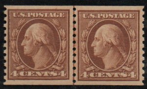 MALACK 457 VF/XF OG NH, Line Pair, slight design shi..MORE.. g9171