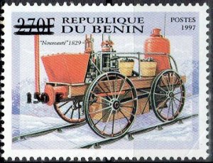 BENIN 2000 1299 150F 100€ TRAIN TRAINS NOUVEAUTE 1829  OVERPRINT SURCHARGE MNH