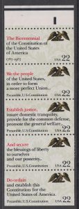 US 2359a Constitution Booklet Pane MNH VF