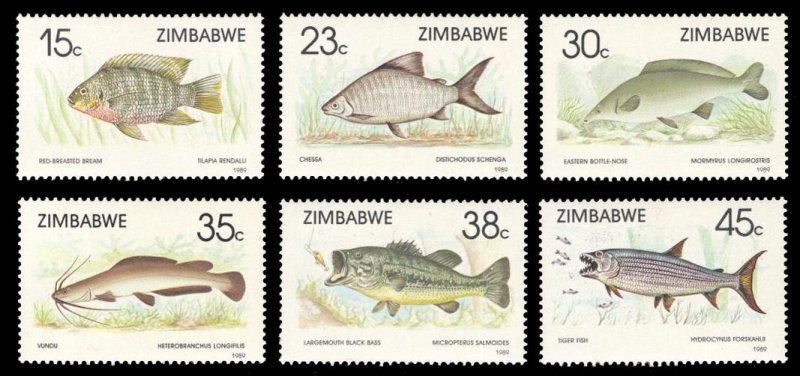Zimbabwe 1989 Scott #588-593 Mint Never Hinged