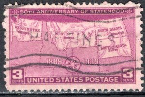 USA; 1939: Sc. # 858:  Used Cpl. Set