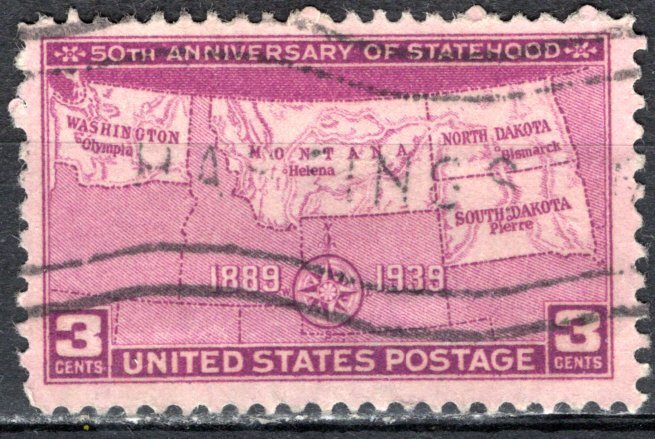 USA; 1939: Sc. # 858:  Used Cpl. Set