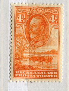 BECHUANALAND; 1930s early GV pictorial issue fine Mint hinged 4d. value