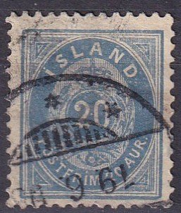 Iceland #28 F-VF Used CV $40.00   (Z8565)