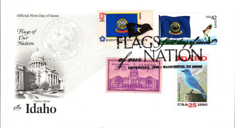 #4288 FOON: Idaho Flag Combo Artcraft FDC