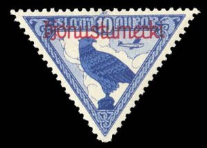 Iceland #CO1 Cat$25, 1930 Gyrfalcon, lightly hinged