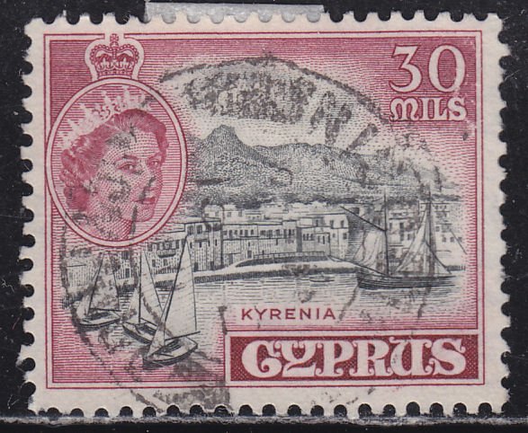 Cyprus 175 Kyrenia Harbour 1955