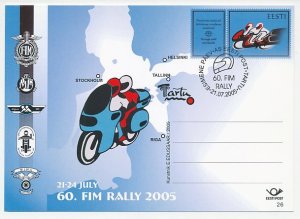 Postal stationery Estonia 2005 FIM Rally