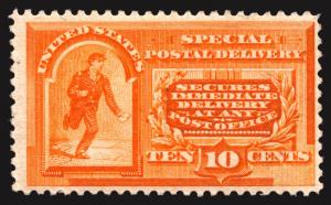 #E3 10c Orange Special Delivery 1893 VF *MLH* NICE FRESH