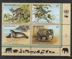 1994 UN-Vienna - Sc 165a - MNH VF - PB LR - Endangered species