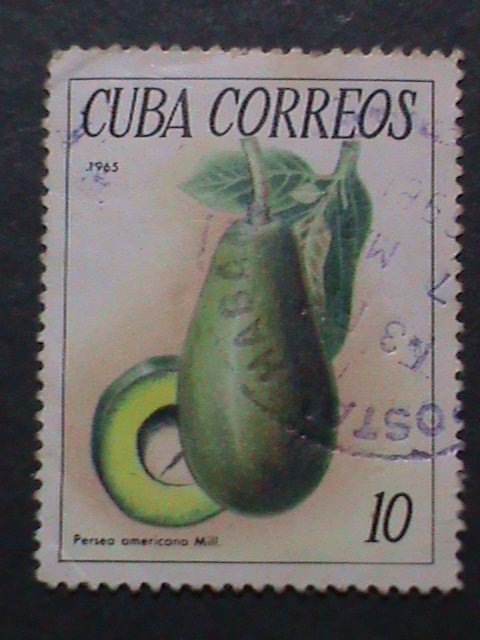 ​CUBA-1965 VERY OLD CUBA STAMPS- TROPICAL FRUITS OF CUBA USED- VERY FINE