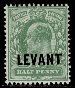 BRITISH LEVANT GV SG L11, ½d dull yellow-green, NH MINT. Cat £50.