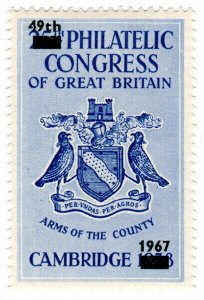 (I.B) Cinderella : 49th Philatelic Congress (Cambridge 1967) County Arms