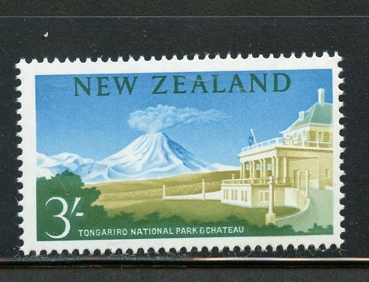 NEW ZEALAND SCOTT# 349 TOGARIRO MINT NEVER HINGED AS SHOWN CATALOGUE VALUE $20