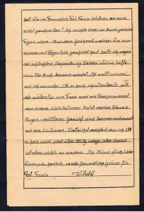 1944 LETTER FROM DACHAU CAMP