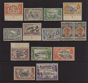 Nigeria 1953 Sc 80-91 set MH