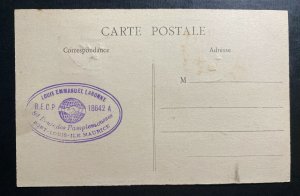 1930 Port Louis Railway TPO Mauritius Real Picture Postcard Cover Cocoanut Trees 