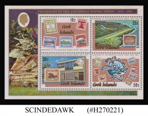 COOK ISLANDS - 1974 CENTENARY OF THE UNIVERSAL POSTAL UNION UPU - MIN/SHT MNH