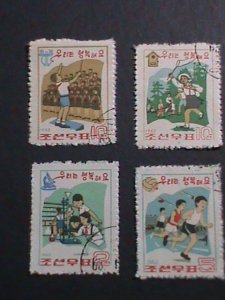 ​KOREA- 1963 SC# 460-3  VERY OLD STAMP SET- YOUTH DAY RARE CTO-VERY FINE