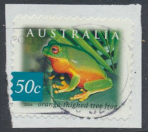 Australia  SC# 2163  SG 2277  Used SA perf 11½  Tree Frog see details scan    