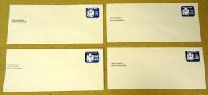 U074, 22c U.S. Postage Envelope Set Offical Buisness qt