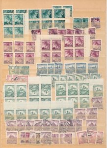 Bohemia Moravia Large 1940s M&U+Blocks Collection (Apx 900) CP3158