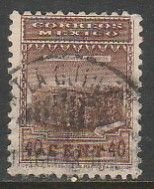 MEXICO 798, 40¢ 1934 Definitive. Aztec stone. Used. F-VF. (787)