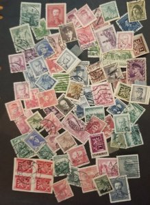 Czechoslovakia Vintage Stamp Lot Used Collection T2602