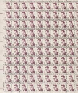Pane of 100 USA Stamps 1860 American Scientist Ralph Bunche -Brookman $77.50