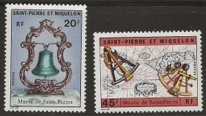 St Pierre and Miquelon #415-416 MINT NEVER HINGED XF