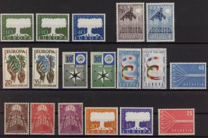 [HipG1100] Europa 1957 the Complete Year very fine MNH Stamps value $220