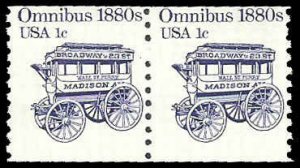 PCBstamps   US #1897 Coil Pair 2c(2x1c) Omnibus,MNH, (1)