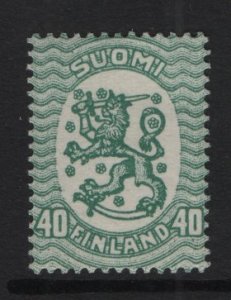 Finland  #95  MNH  1929  Arms  40p green