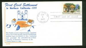 1725 ALTA CALIFORNIA FDC SAN JOSE, CA ELITE CACHET