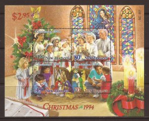 1994 New Zealand - Sc 1240a - used VF - Mini Sheet - Christmas