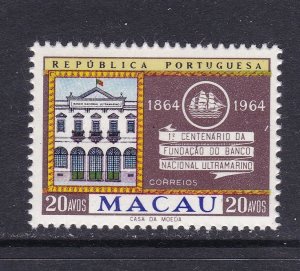 Macao Scott 401, 1964 Overseas Bank, VF MNH. Scott $12