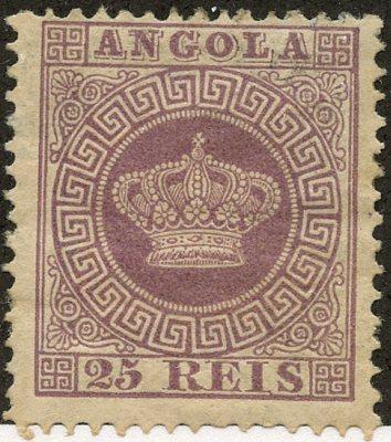 Angola, Scott #12, Unused, Hinged