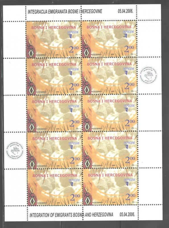 BOSNIA & HERZEGOVINA 2006 EUROPE #535-536,1 SET = $2.25 MNH;